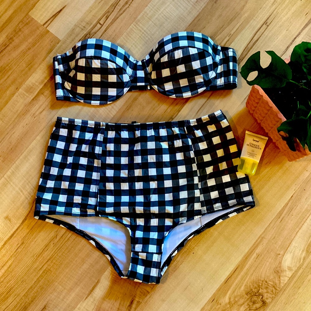 J Crew Gingham bikini